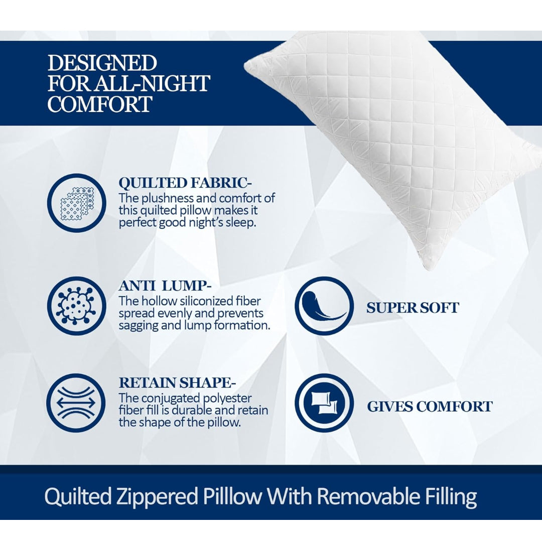 SnugShell™ Quilted Bed Pillows (Pack of 2)